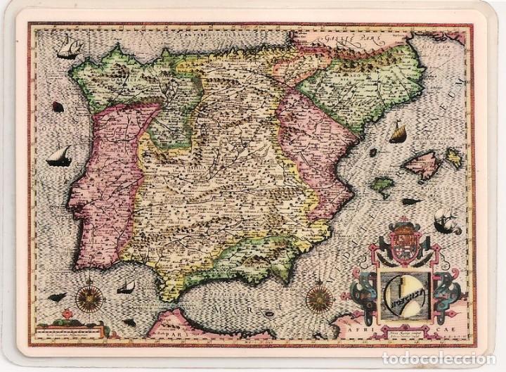 Coleccionismo Calendarios: CALENDARIO HOECHST 1968 CARTA GEOGRAFICA DE ESPA&Ntilde;A (SIGLO XVI)