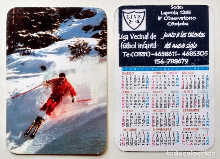 Coleccionismo Calendarios: CALENDARIO ALMANAQUE DE BOLSILLO A&Ntilde;O 2001 - ESQUI- SKY - CORDOBA ARGENTINA