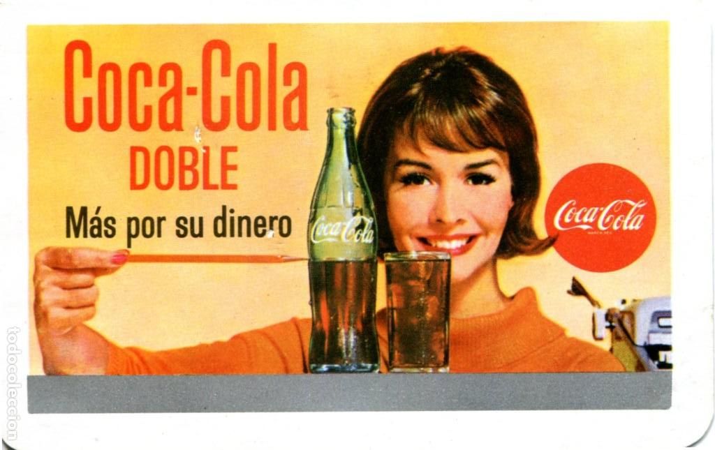 Coleccionismo calendarios: calendario de fournier coca cola a&ntilde;o 1965
