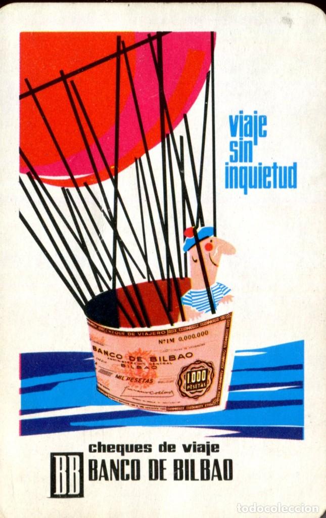 Coleccionismo calendarios: CALENDARIO H. FOURNIER - Banco de Bilbao - Viaje sin Inquietud - 1966