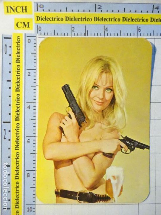 Colecionismo Calend&aacute;rios: CALENDARIO DE DESNUDOS. A&Ntilde;O 1974. MUJER SEXY EROTICA. PUBLICIDAD M&Aacute;LAGA PISTOLAS. 59