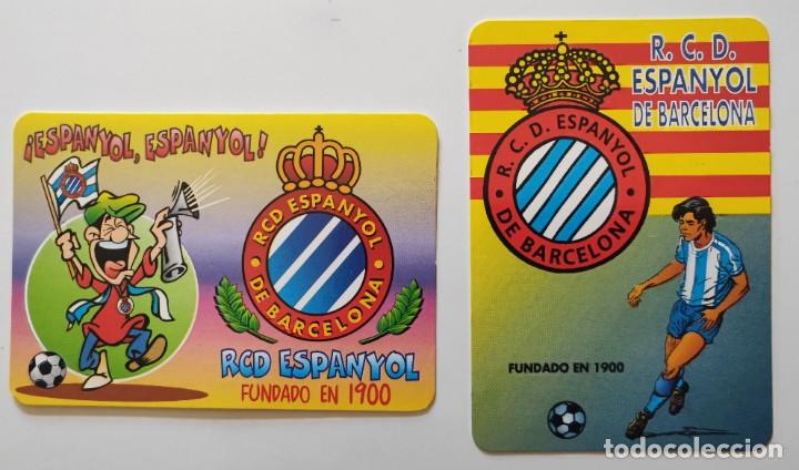 Coleccionismo calendarios: 2 CALENDARIOS R.C.D ESPA&Ntilde;OL 1997 - 1999 BUEN ESTADO