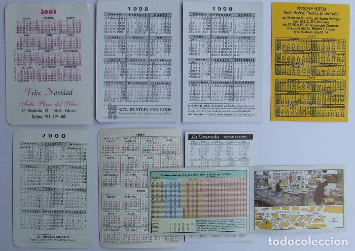 Coleccionismo calendarios: LOTE 8 CALENDARIOS DE BOLSILLO DE LOS BEATLES - Foto 2