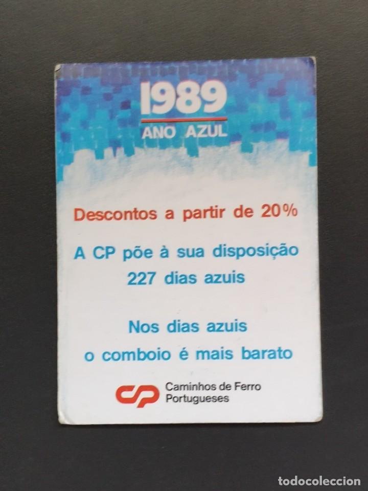 Sammeln von Kalendern: VCK 2495 Calendario Bolsillo - A&Ntilde;O 1989 - CAMINHOS DE FERRO PORTUGUESES CP - TREN TRENES