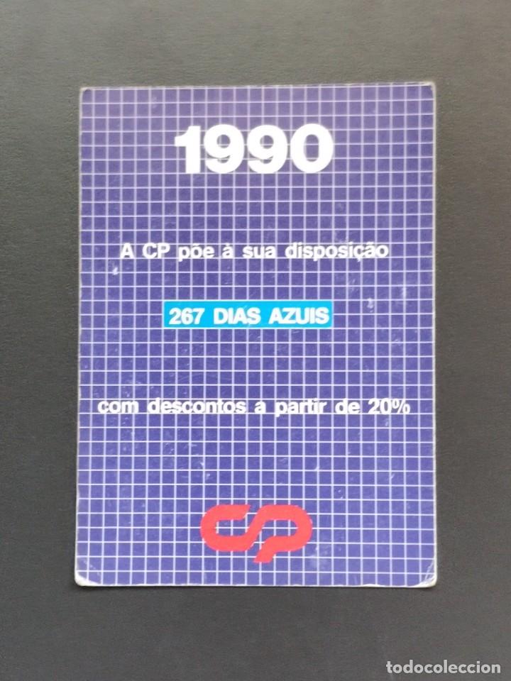 Collectionnisme Calendriers: VCK 2496 Calendario Bolsillo - A&Ntilde;O 1990 - CAMINHOS DE FERRO PORTUGUESES CP - TREN TRENES