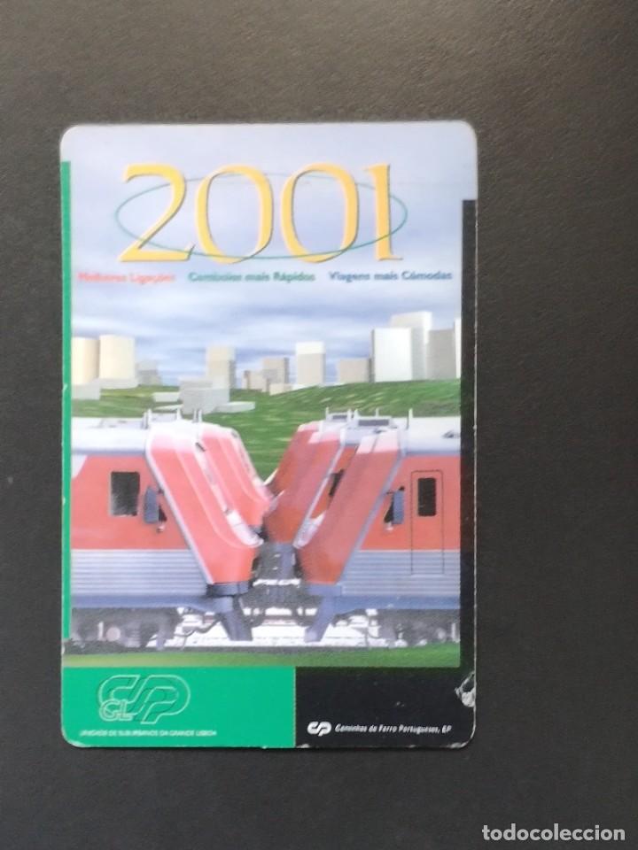 Coleccionismo calendarios: VCK 2498 Calendario Bolsillo - A&Ntilde;O 2001 - CAMINHOS DE FERRO PORTUGUESES CP - TREN TRENES