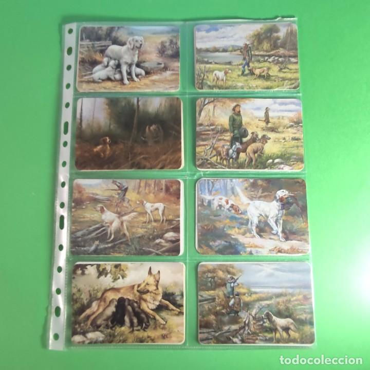 Coleccionismo calendarios: CALENDARIOS PINTURA CAZA PERROS . 92 AL 96. LOTE DE 16 + FUNDA. B2