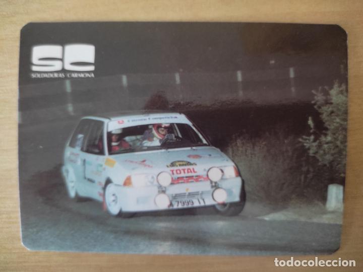 Coleccionismo Calendarios: SC SOLDADURAS CARMONA CALENDARIO 1992 COCHE CARRERA RALLY CITROEN