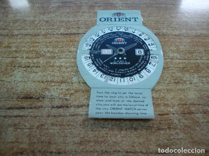 Coleccionismo calendarios: CALENDARIO TROQUELADO ORIENT MUY RARO