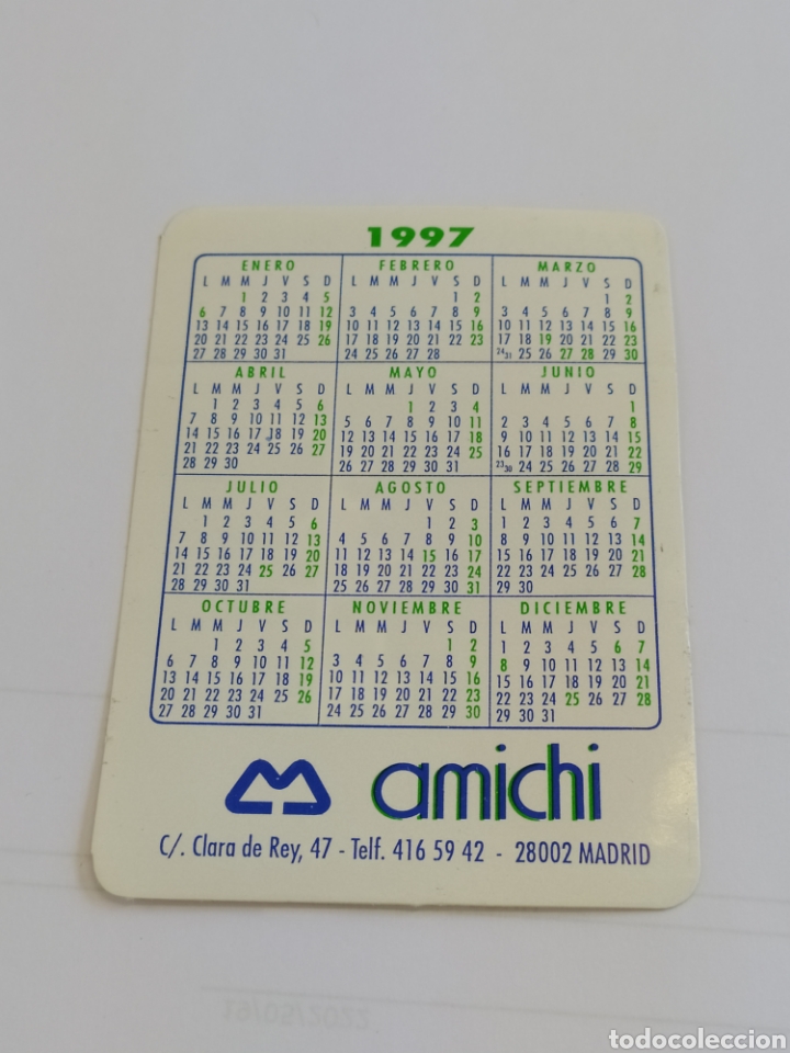 Coleccionismo Calendarios: Calendario Amichi 1997 - pegatina - 9,5x7cm