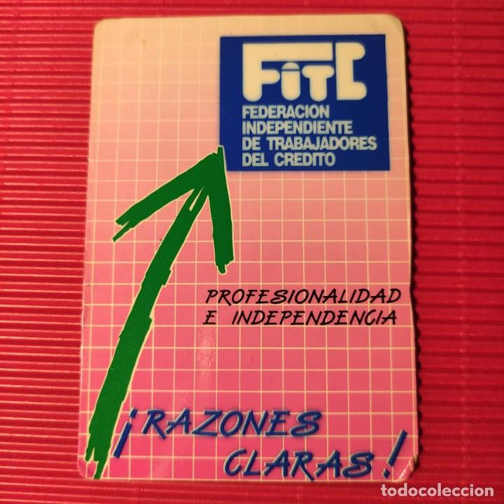 Coleccionismo Calendarios: CALENDARIO POLITICO . FITC 1991 * FEDERACION INDEPENDIENTE DE TRABAJADORES DE CREDITO