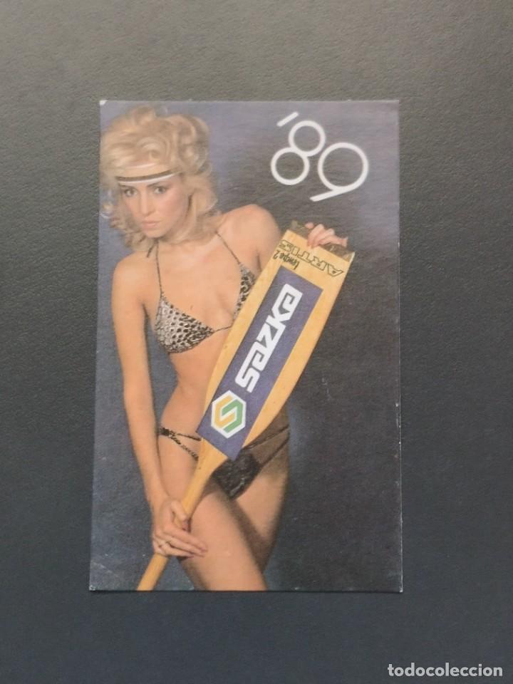 Coleccionismo calendarios: VCK 2621 Calendario Bolsillo - A&Ntilde;O 1989 - SAZKA - PUBLICIDAD REP&Uacute;BLICA CHECA - MUJER CHICA