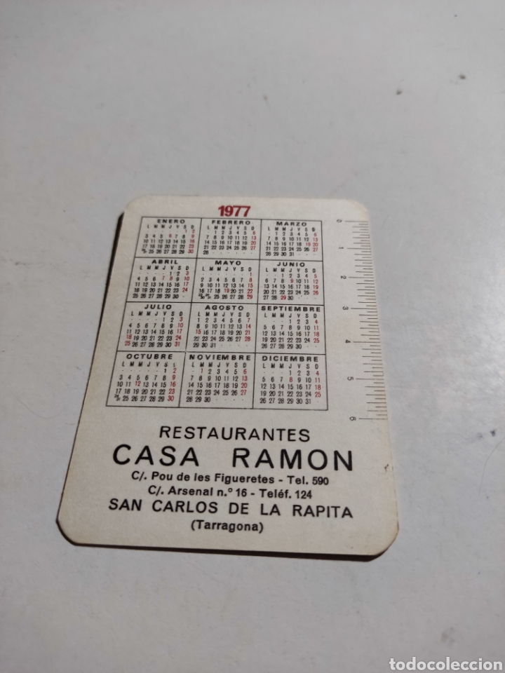 Coleccionismo Calendarios: Calendario chicas publicidad restaurantes Casa Ram&oacute;n, San Carlos de la R&aacute;pita