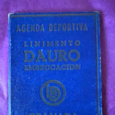 Coleccionismo Calendarios: AGENDA DEPORTIVA CALENDARIO FUTBOL - TEMPORADA 1948/1949, 1ª Y 2ªD - LINIMENTO DAURO, GRANADA, RESUL. Lote 351308794