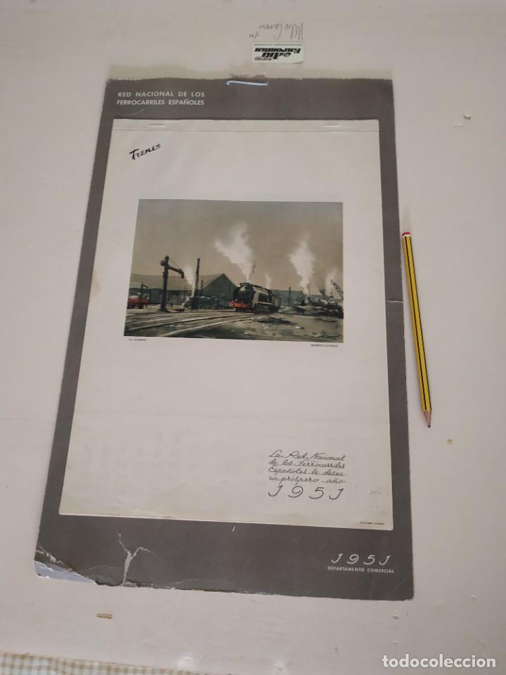 Collectables Calendars: RED FERROCARILES CALENDARIO ALMANAQUE 1951