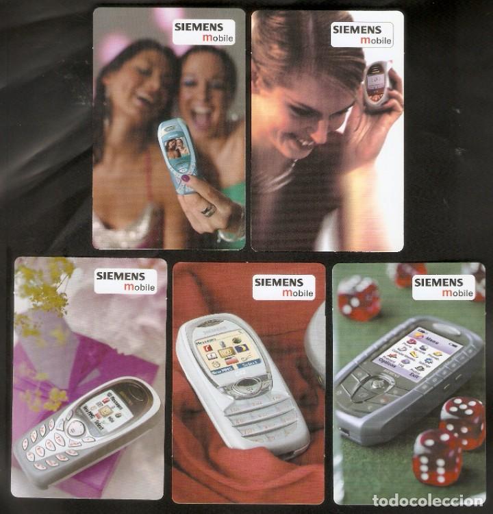 Coleccionismo calendarios: 5 CALENDARIOS DE BOLSILLO PUBLICITARIOS A&Ntilde;O 2004 M&Oacute;VILES - SIEMENS MOBILE