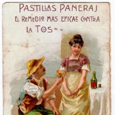 Coleccionismo Calendarios: MUY ANTIGUO CALENDARIO SEMESTRAL. PAREJA. PASTILLAS PANERAJ CONTRA LA TOS. 1902. PARECE CORTADO. AA. Lote 353228929