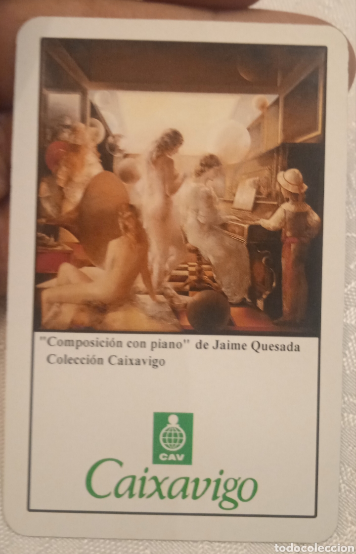 Coleccionismo Calendarios: antigua calendario Fournier Caixa vigo