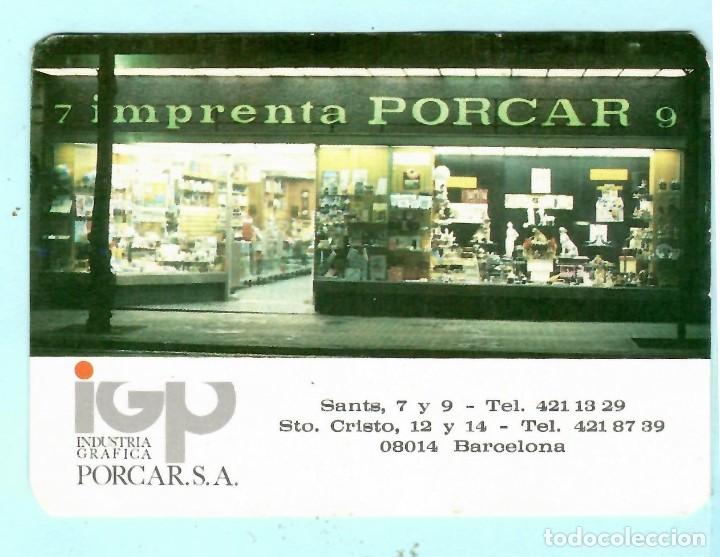 Coleccionismo Calendarios: CALENDARIO DE PUBLICIDAD A&Ntilde;O 1986 IMPRENTA PORCAR BARCELONA EN ESPA&Ntilde;OL