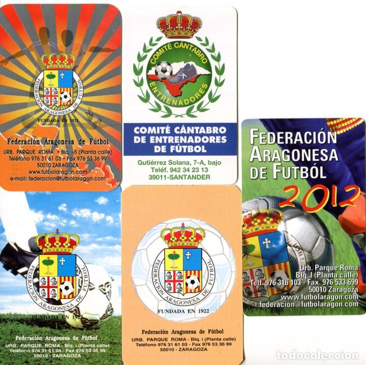 Coleccionismo calendarios: 5 calendarios de FUTBOL (Federaciones y Comites de Futbol) Ver Fotos, varios a&ntilde;os