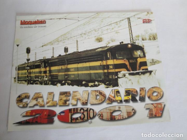 Coleccionismo calendarios: Maquetren. Calendario 2001. - Foto 1