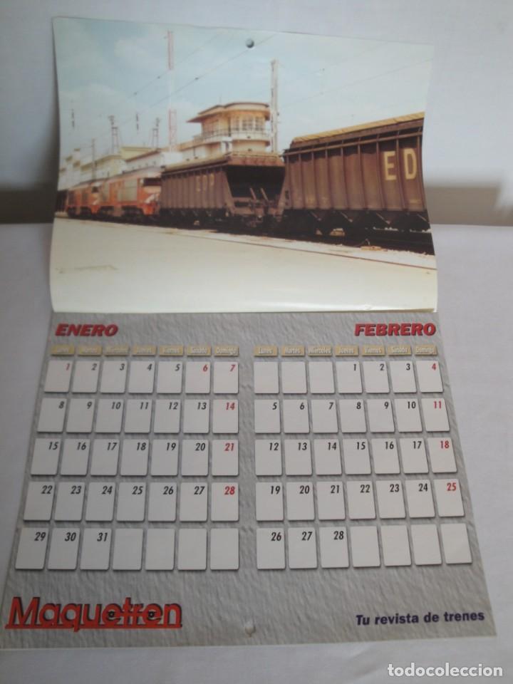Coleccionismo calendarios: Maquetren. Calendario 2001. - Foto 2