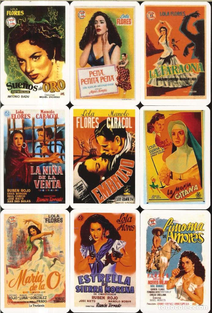 Coleccionismo calendarios: COLECCI&Oacute;N DE 9 CALENDARIOS DE BOLSILLO - 2021 - PEL&Iacute;CULAS DE LOLA FLORES