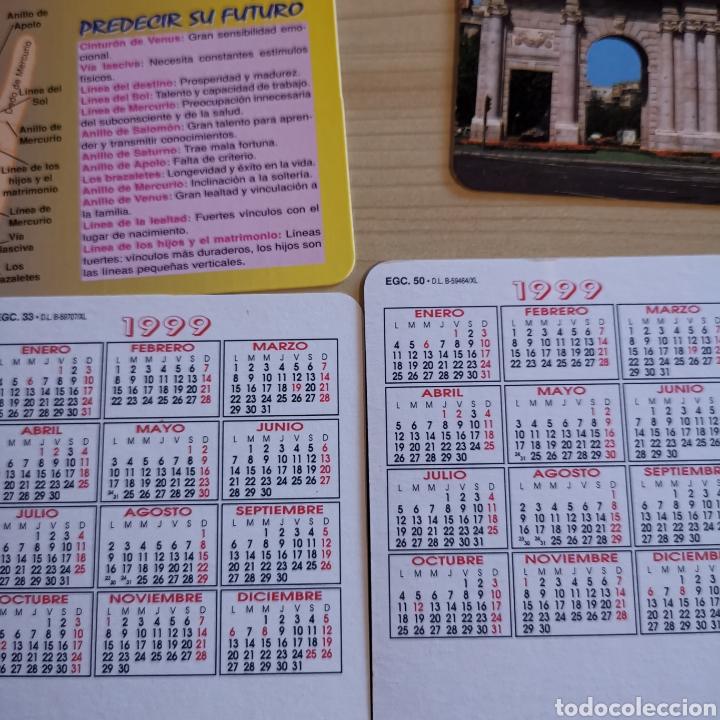 Coleccionismo calendarios: Lote de 20 Calendarios de 1999, - Foto 9