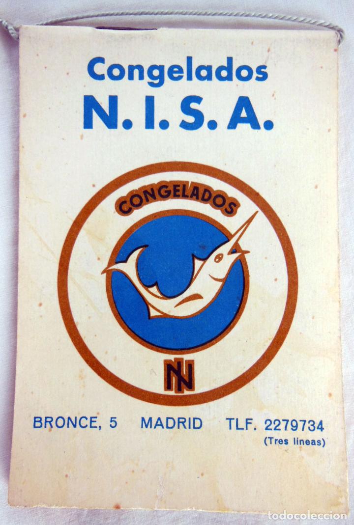 Collezionismo Calendari: CALENDARIO - RECETARIO : CONGELADOS NISA 1964