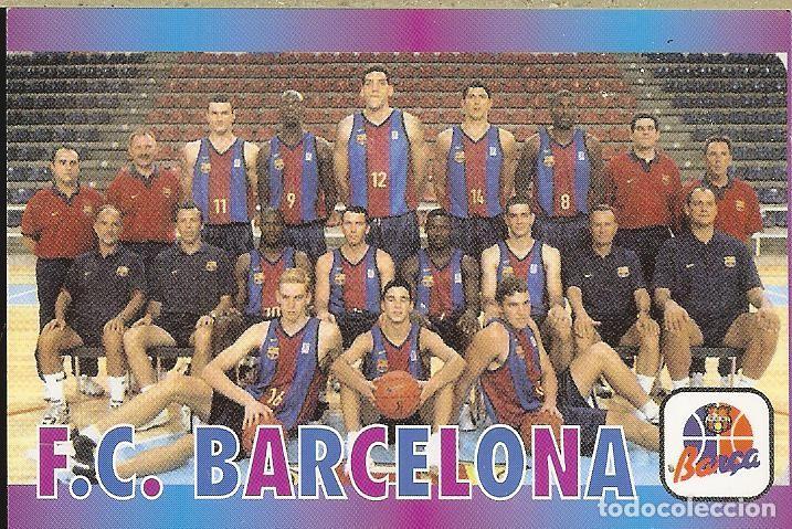 Coleccionismo Calendarios: CALENDARIO DE PUBLICIDAD BALONCESTO - 2000 - FC BARCELONA