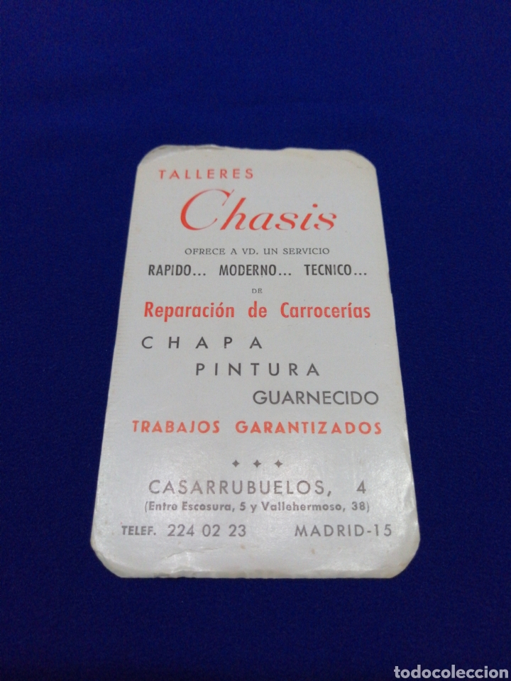 Coleccionismo calendarios: TALLERES CHASIS A&Ntilde;O 1965 - Foto 1