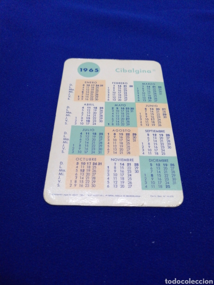 Coleccionismo calendarios: CIBALGINA 1966 CALENDARIO - Foto 1