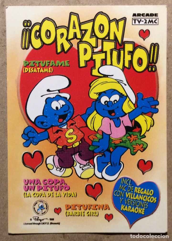 Coleccionismo Calendarios: CORAZ&Oacute;N PITUFO. CALENDARIO PUBLICITARIO DE 1999.