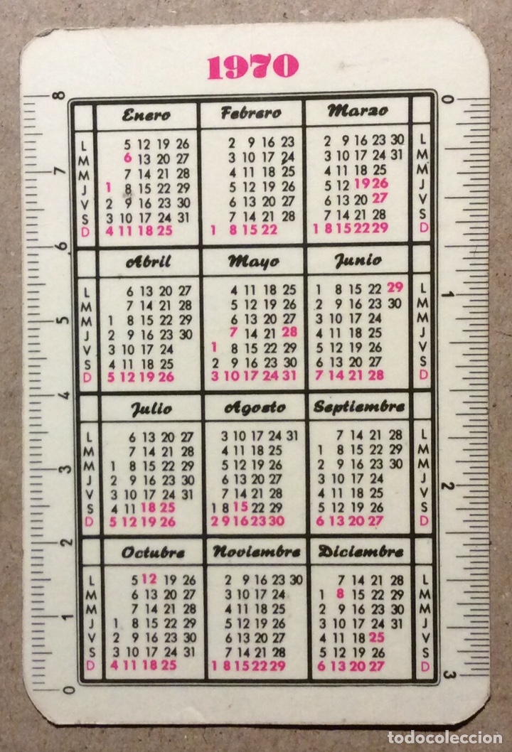 Coleccionismo calendarios: MEDIOD&Iacute;A, COMPA&Ntilde;&Iacute;A ESPA&Ntilde;OLA DE SEGUROS Y REASEGUROS. CALENDARIO DE 1970. - Foto 2