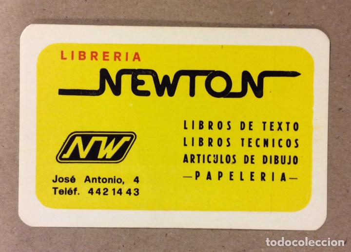 Collectables Calendars: LIBRER&Iacute;A NEWTON (BILBAO). CALENDARIO PUBLICITARIO CURSO 1975/76