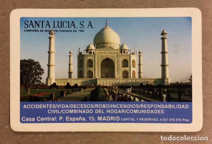 Collezionismo Calendari: SANTA LUC&Iacute;A, COMPA&Ntilde;&Iacute;A DE SEGUROS. CALENDARIO PUBLICITARIO DE 1984