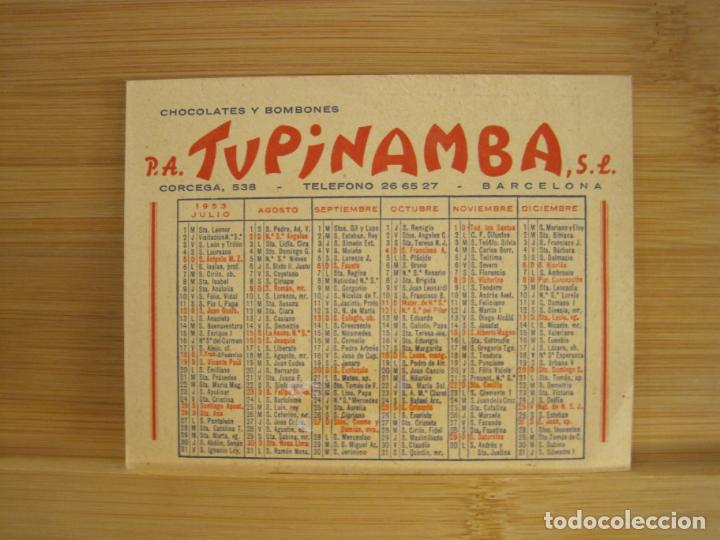 Collectionnisme Calendriers: CHOCOLATES Y BOMBONES TUPINAMBA-CAFES-CALENDARIO A&Ntilde;O 1953-VER FOTOS-(96.036)