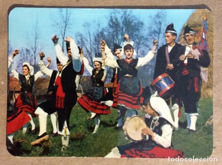 Colecionismo Calend&aacute;rios: LIBRER&Iacute;A INTERNACIONAL (OVIEDO). CALENDARIO PUBLICITARIO DE 1969. DANZAS TRADICIONALES ASTURIANAS