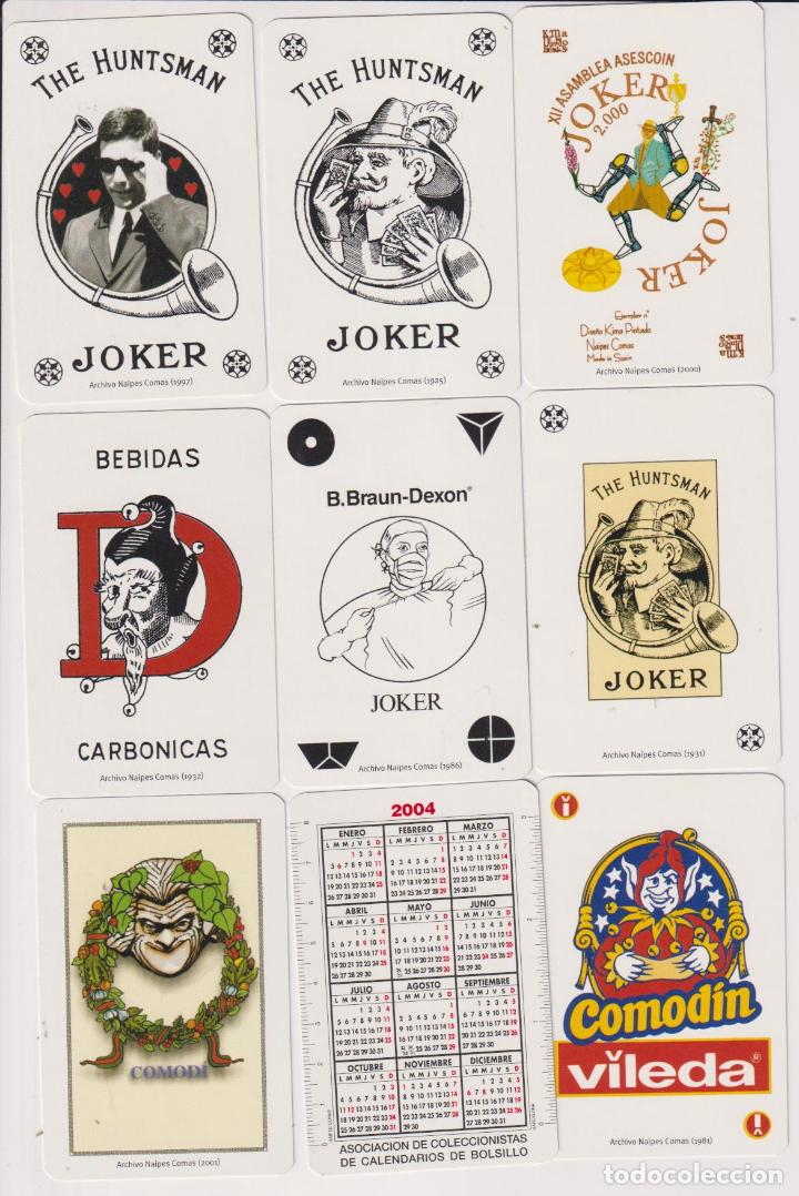 Coleccionismo Calendarios: Naipes Comas. 36 Calendarios diferentes Joker. A&ntilde;o 2004. SIN USAR