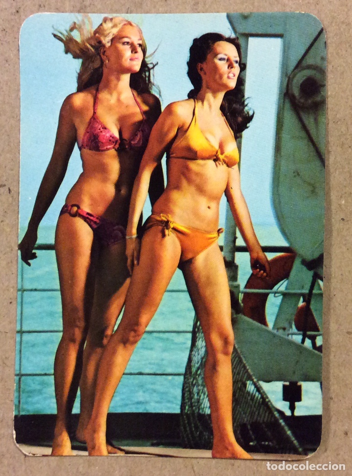 Colecionismo Calend&aacute;rios: THE FIRST STOP (LAS ARENAS). CALENDARIO PUBLICITARIO DE 1973. CHICAS BIKINI