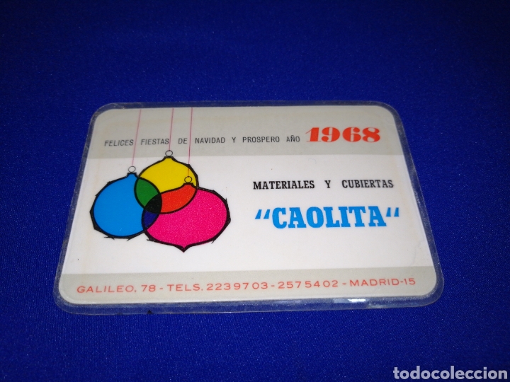 Coleccionismo calendarios: CAOLITA 1968 CALENDARIO - Foto 1