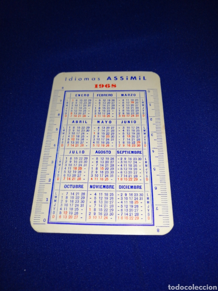 Coleccionismo calendarios: IDIOMAS ASSIMIL 1968 CALENDARIO - Foto 2