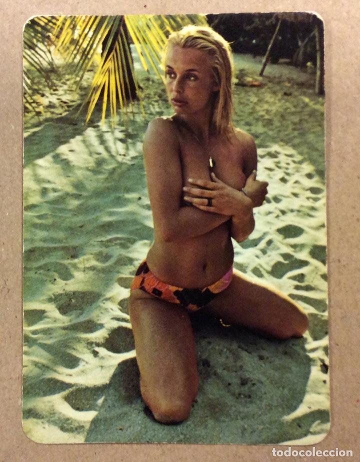 Coleccionismo calendarios: PELUQUER&Iacute;A EL RIOJANO (BILBAO). CALENDARIO PUBLICITARIO DE 1976. CHICA BIKINI.