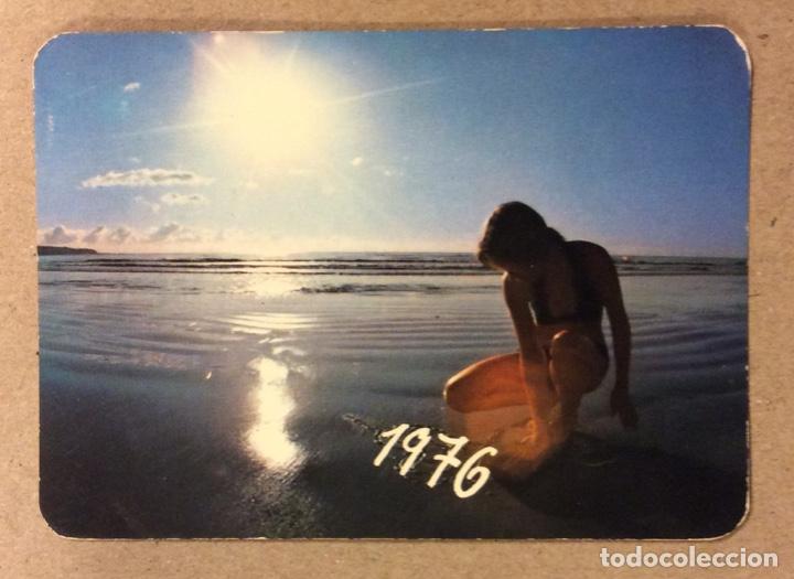 Sammeln von Kalendern: PELUQUER&Iacute;A EL RIOJANO (BILBAO). CALENDARIO PUBLICITARIO DE 1976. CHICA BIKINI