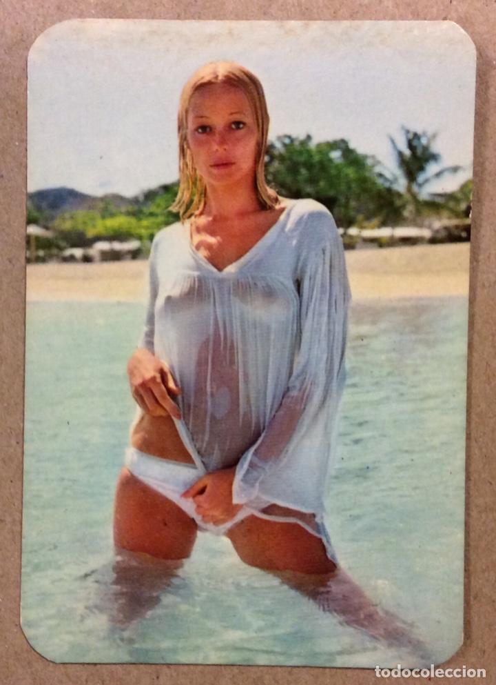 Coleccionismo calendarios: BAR LA ESQUINA (CRUCES - BARACALDO). CALENDARIO PUBLICITARIO DE 1975. CHICA BIKINI.