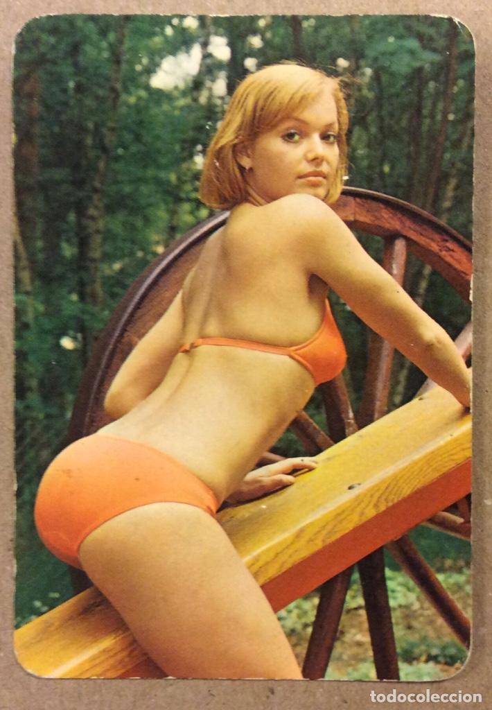 Coleccionismo calendarios: BAR MERCADO (RECALDE - BILBAO). CALENDARIO PUBLICITARIO DE 1975. CHICA BIKINI