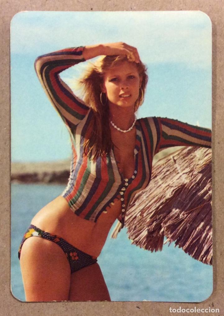 Coleccionismo calendarios: BAR TIMBRE (SANTUCHU - BILBAO). CALENDARIO PUBLICITARIO DE 1975. CHICA BIKINI.