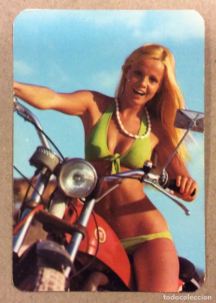 Sammeln von Kalendern: TALLERES AUTO-EL&Eacute;CTRICOS NIAL (LOGRO&Ntilde;O). CALENDARIO PUBLICITARIO DE 1975. CHICA BIKINI.