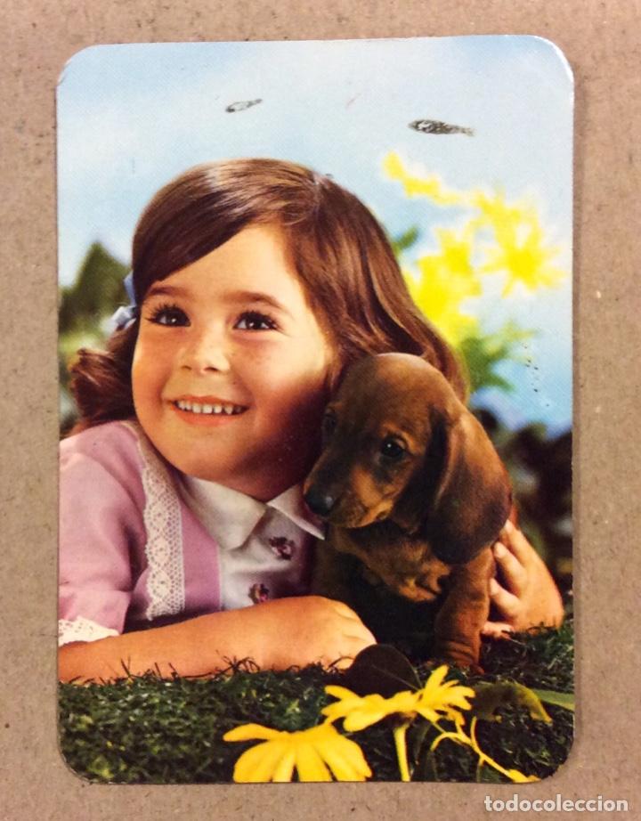 Collectables Calendars: BAR ARTEA (BILBAO). CALENDARIO PUBLICITARIO DE 1975. NI&Ntilde;A CON PERRITO