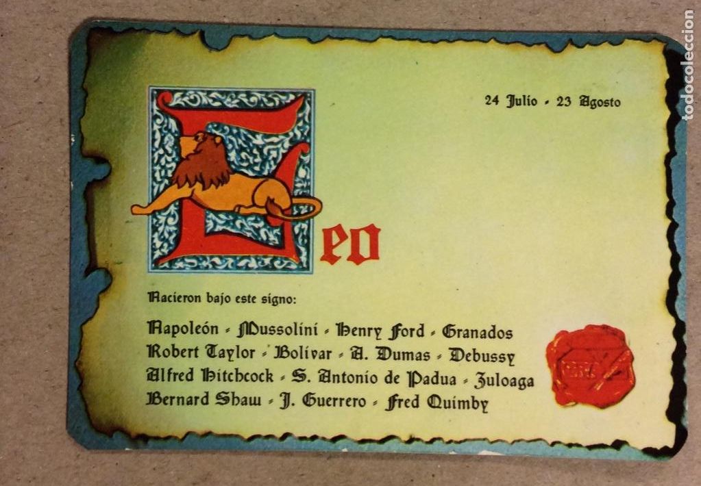 Coleccionismo calendarios: GR&Aacute;FICAS ARGA (BILBAO). CALENDARIO PUBLICITARIO DE 1975. LEO